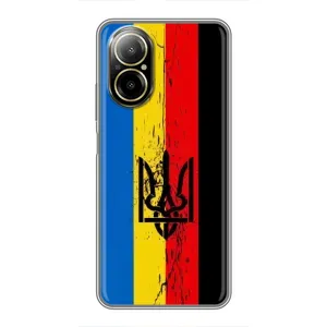 Украинские Чехлы для Realme C67 с картинкой УПА (AlphaPrint) (Флаг УПА)