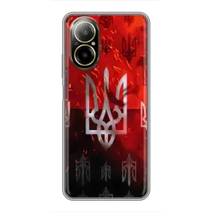 Украинские Чехлы для Realme C67 с картинкой УПА (AlphaPrint) (ГЕРБ УПА)