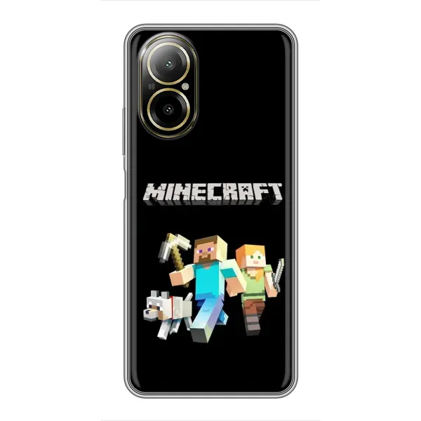 Чохол з принтом «герої Minecraft» для Realme C67