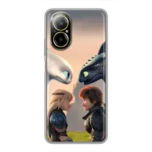 Чохол як приборкати дракона на Realme C67 (Гикавка і Астрід)