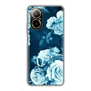 Чехлы (ART) Цветы на Realme C67 (VPrint) (Блактині бутони)