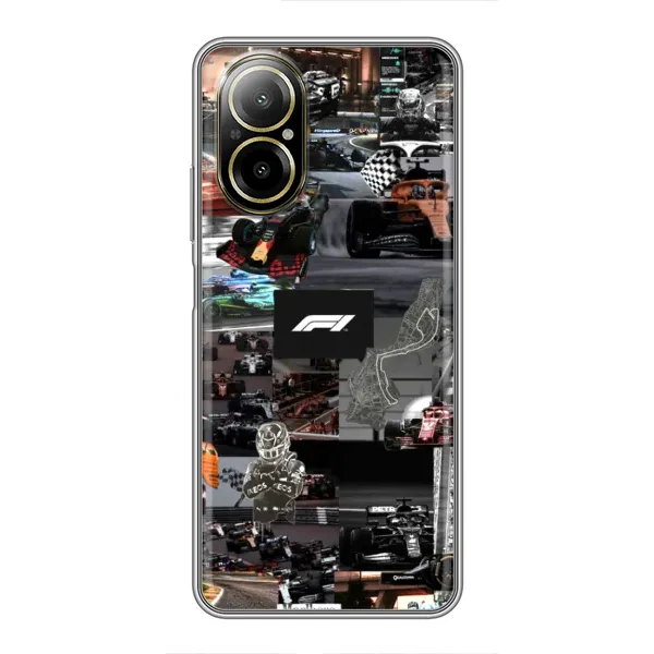 Чехол с принтом «Гоночный коллаж Ф1» для Realme C67