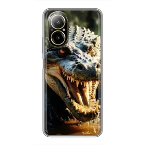 Чохол з картинкою 'Хижаки' для Realme C67 (Небезпечний крокодил)