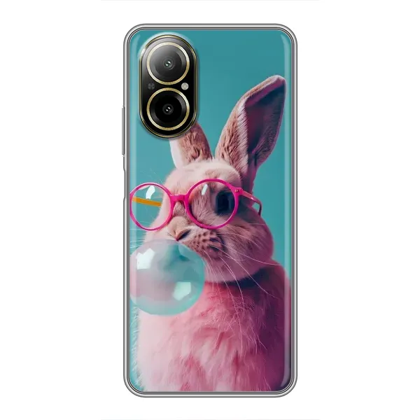 Чехол с принтом «Кролик в очках» для Realme C67