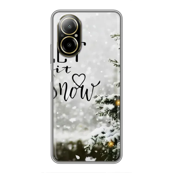 Чехол с принтом «Let it snow» для Realme C67 Чехол с принтом «Let it snow» для Realme C67