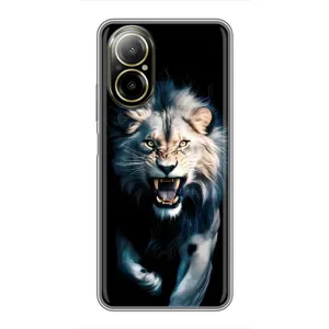 Чохол з картинкою 'Хижаки' для Realme C67 (Лев у темряві)