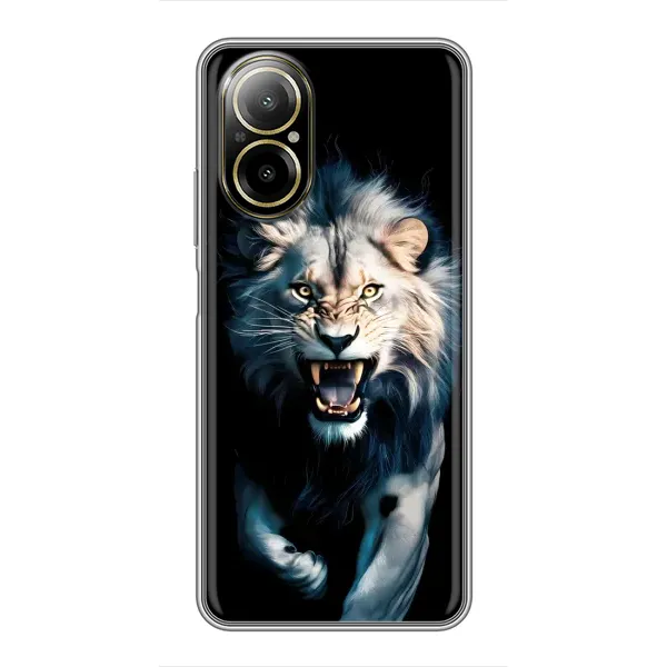 Чохол з принтом «Лев у темряві» для Realme C67 Чохол з принтом «Лев у темряві» для Realme C67