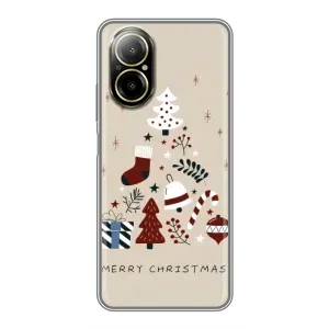 Різдвяні Чохли для Realme C67 (VPrint) (Merry Christmas)
