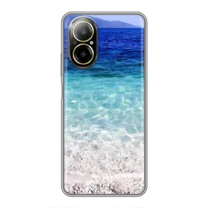 Силиконовый чехол с КАРТИНКАМИ лето для Realme C67 (AlphaPrint) (Море)