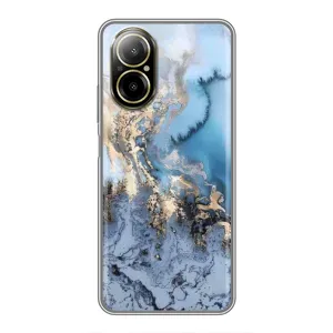 Мраморный чехол на Realme C67 (VPrint) (Нежный мрамор)