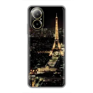Чохол Ейфелева Вежа Realme C67 - (AlphaPrint) (Нічний Париж)