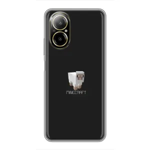 Чохол Майнкрафт на Realme C67 (AlphaPrint) Minecraft (Овечка Майнкрафт)