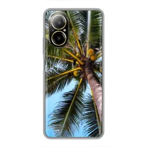 Силиконовый чехол с КАРТИНКАМИ лето для Realme C67 (AlphaPrint) (Пальма)