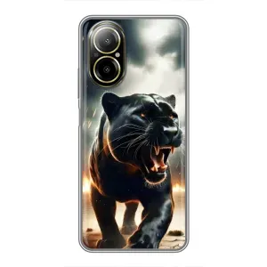 Чохол з картинкою 'Хижаки' для Realme C67 (Чорна пантера)