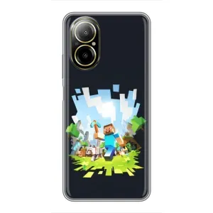 Чохол Майнкрафт на Realme C67 (AlphaPrint) Minecraft (персонажі Minecraft)