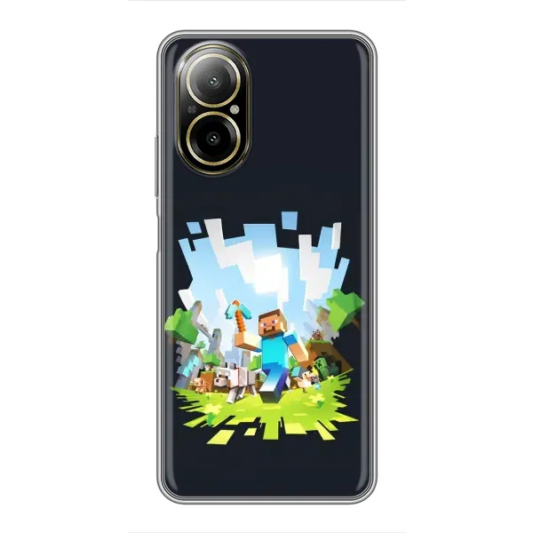 Чохол з принтом «персонажі Minecraft» для Realme C67