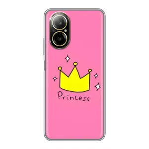 Чехол с картинкой (Стильные) для Реалми С67 - (AlphaPrint) (Princess)