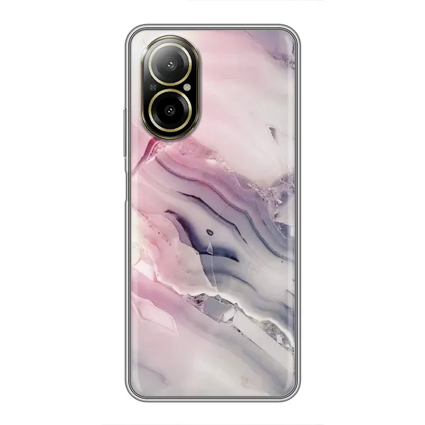 Чехол с принтом «Пурпурный Мрамор» для Realme C67
