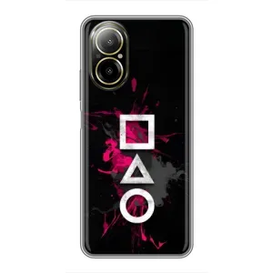 Чохол Гра в кальмара для Realme C67 (Символи Гра кальмара)