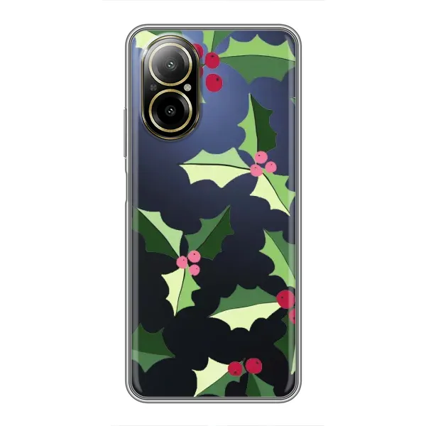 Чехол с принтом «Рождественский фон» для Realme C67