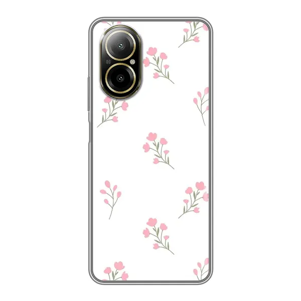 Чохол з принтом «Рожеві квіти» для Realme C67