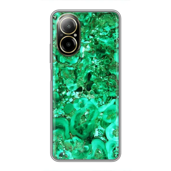 Чехол с принтом «Салатный Мрамор» для Realme C67