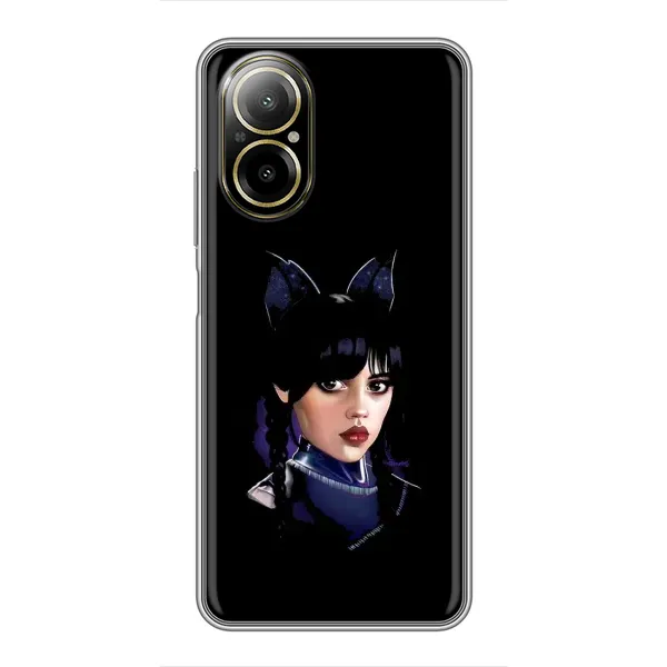 Чехол с принтом «серьезная Уэнздей» для Realme C67