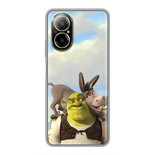 Чехол с принтом «Шрек и Осел» для Realme C67 Чехол с принтом «Шрек и Осел» для Realme C67