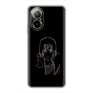 Чохли на тему: Ітачи Учіха для Realme C67 (AlphaPrint) (силует Ітачі)