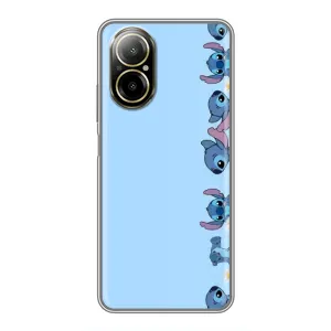 Чохол з принтом Стіч на Realme C67 (Стіч фон)