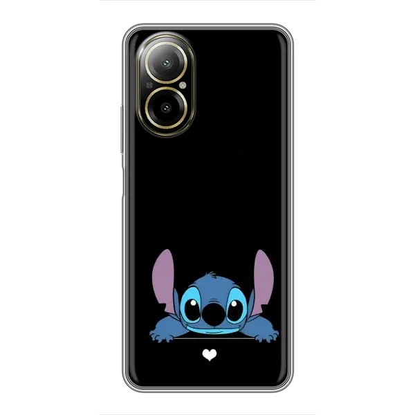 Чохол з принтом «Стіч на чорному» для Realme C67