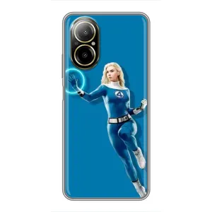 Чохол з принтом Фантастична четвірка для Realme C67 (Сью Сторм політ)
