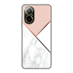 Мраморный чехол на Realme C67 (VPrint) (Тройной мрамор)