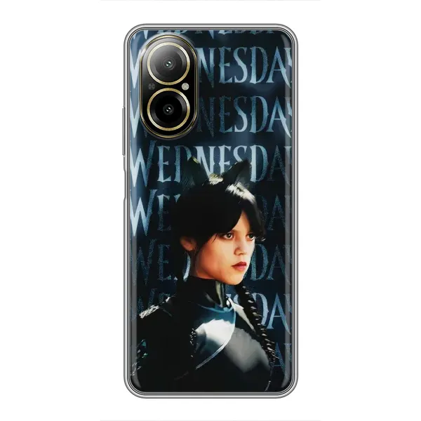 Чехол с принтом «Уэнздей кошка» для Realme C67