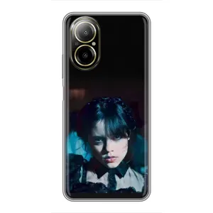 Чохли Венсдей на Realme C67 Уенсдей (AlphaPrint) (погляд Венздей)