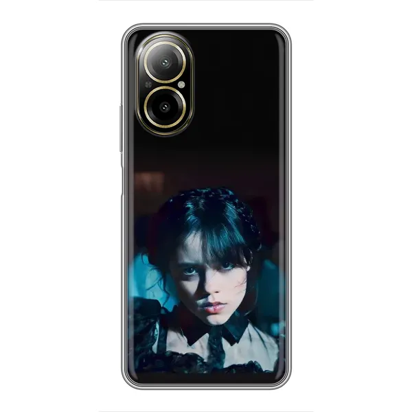 Чехол с принтом «взгляд Уэнздей» для Realme C67