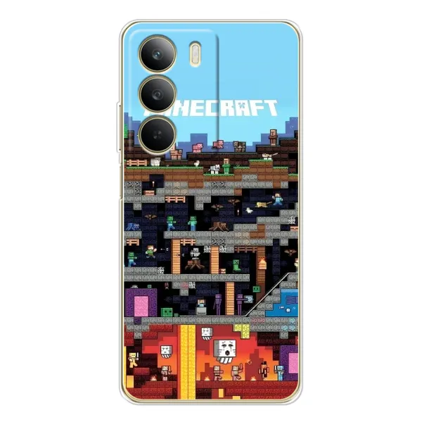 Чехол с принтом «фон Minecraft» для Realme C71