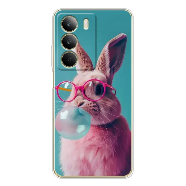 Чехол с принтом «Кролик в очках» для Realme C71