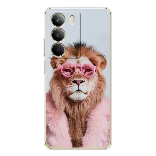 Чехол с принтом «Лев в очках» для Realme C71