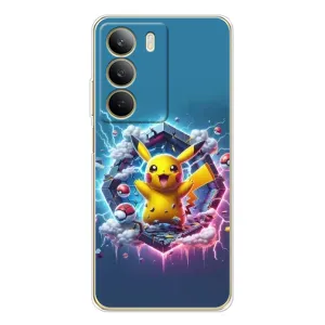 Чехол с Пикачу на Realme C71 (Лого Пикачу)