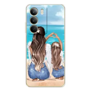 Чехол с печатью для Realme C71 - (Мама с ребенком) (AlphaPrint) (Мама с доченькой)