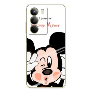 Эксклюзивный чехол для Realme C71 (AlphaPrint - Мультяшные) (Маус Микки)