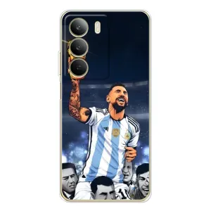 Чехлы для Realme C71 (Leo чемпион) (AlphaPrint) (Месси с кубком)