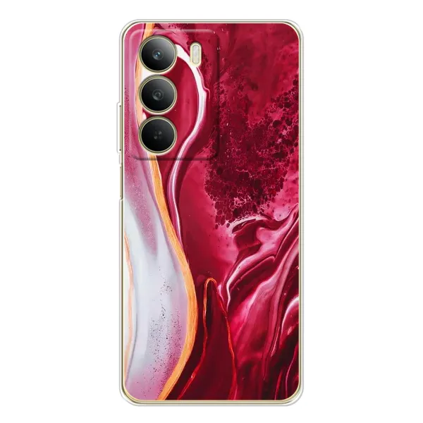 Чохол з принтом «Мрамор червоний» для Realme C71 Чохол з принтом «Мрамор червоний» для Realme C71