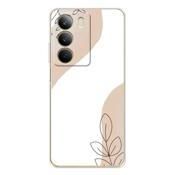 Чехол с принтом «Нюдовая веточка абстракция» для Realme C71