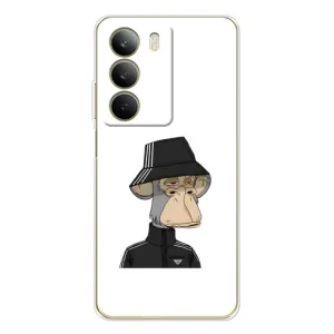 Чехлы с Обезьянами NFT для Realme C71 (AlphaPrint) (обезьяна NFT Adidas)