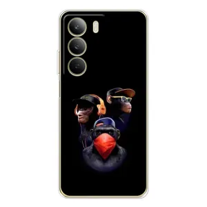 Чехол с Обезьянами Realme C71 - (AlphaPrint) (Три обезьяны)