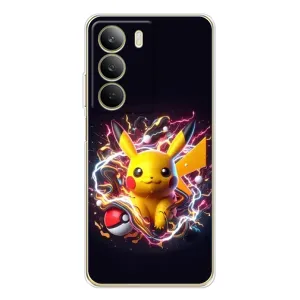 Чехол с Пикачу на Realme C71 (Пикачу с мячом)