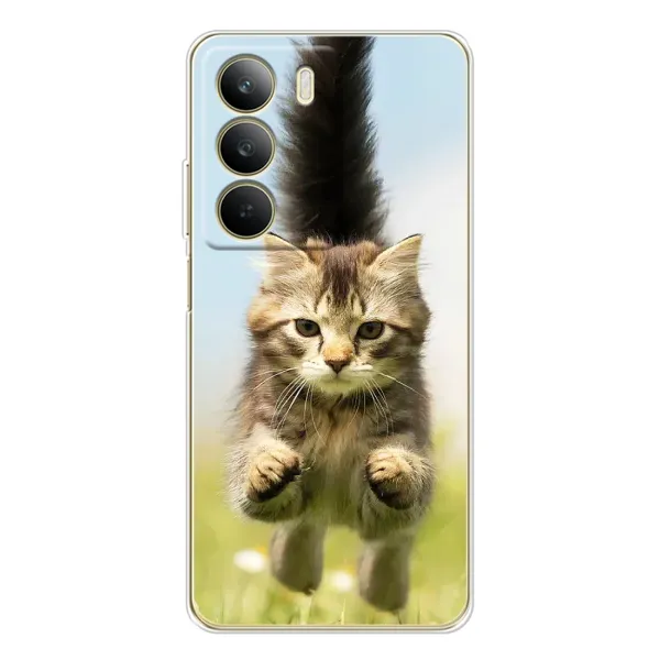 Чехол с принтом «Прыжок кота» для Realme C71