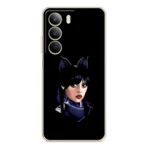 Чехлы Венсдей на Realme C71 Уэнсдей (AlphaPrint) (серьезная Уэнздей)